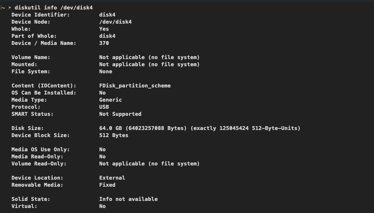 macOS 中 SSD 分区和设备层次的 diskutil 输出